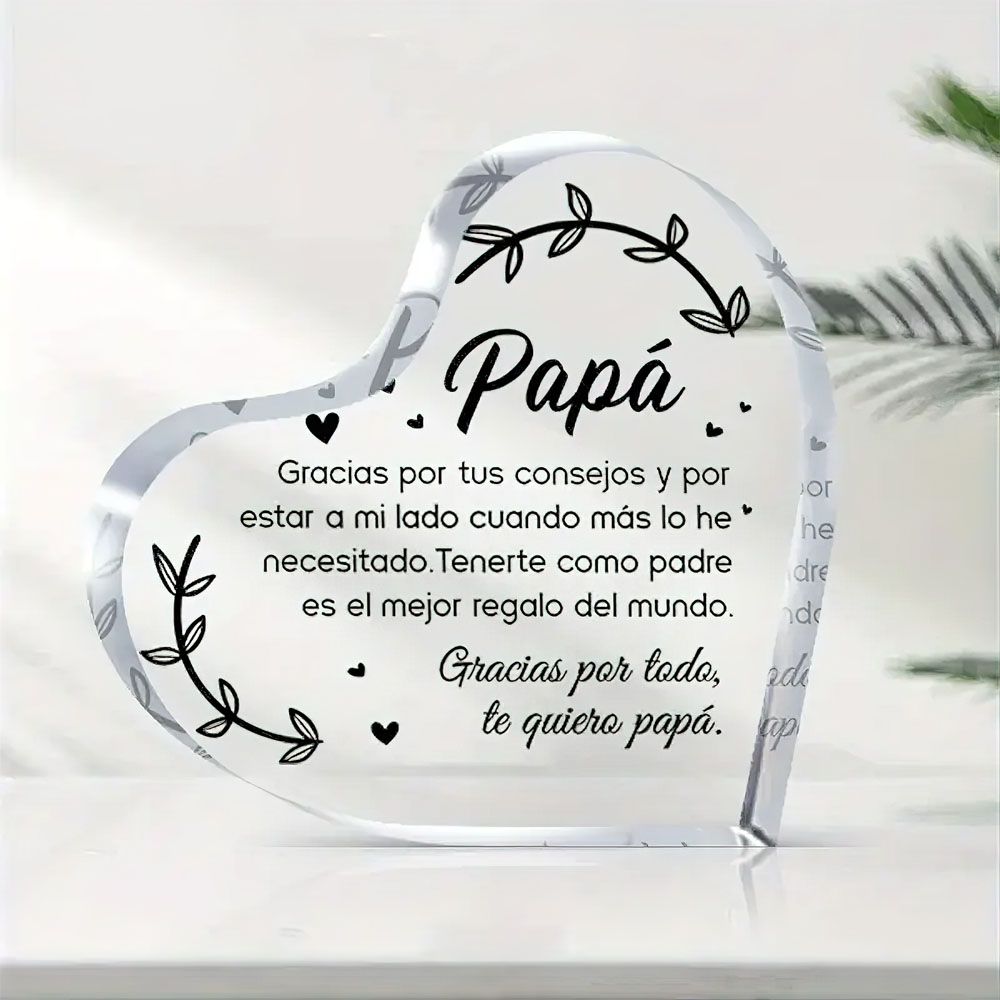 Office Furniture Loft - Cadeaux d'anniversaire pour papa espagnol, Plaque