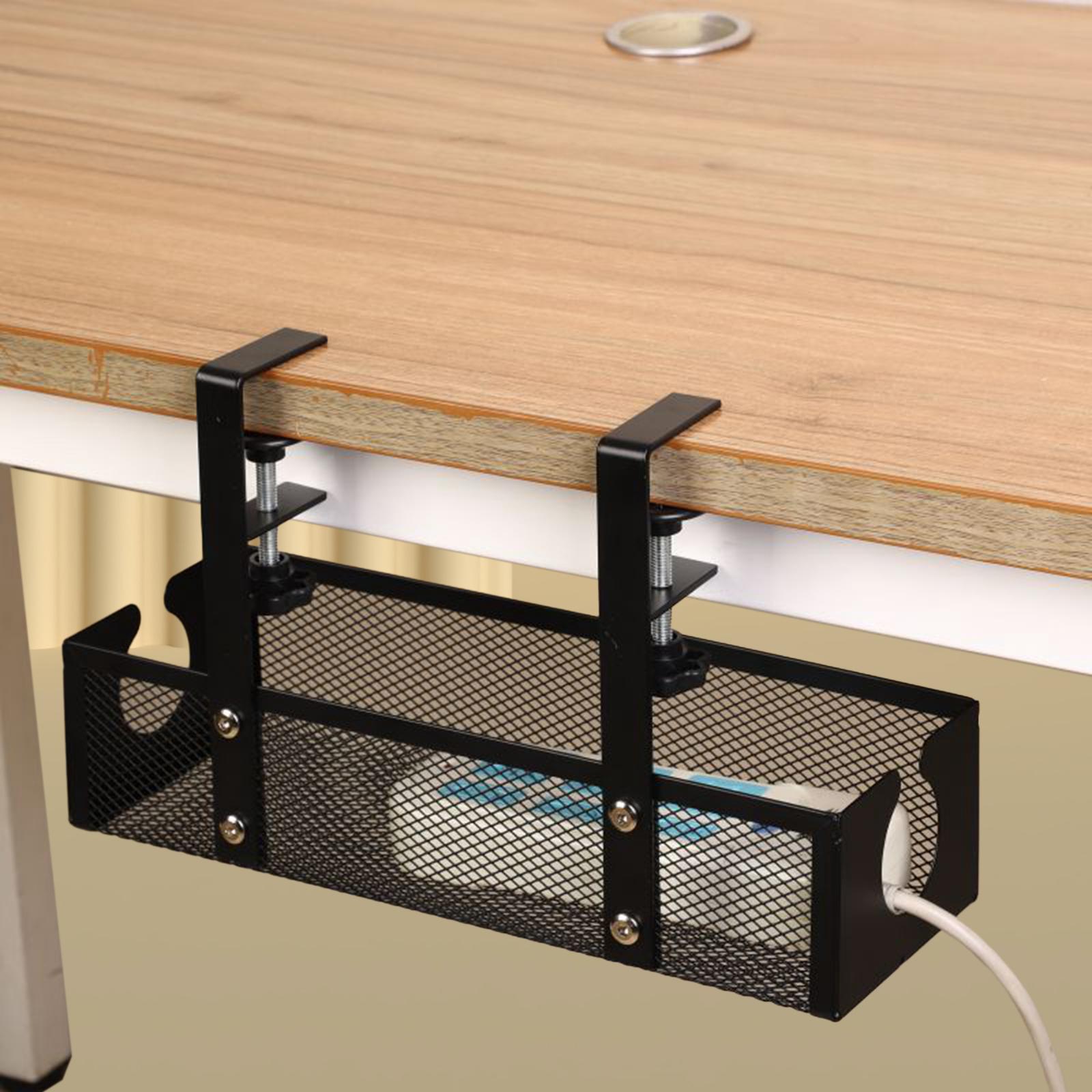 Cable Tray Under Desk - Organisateur de fils en métal sous
