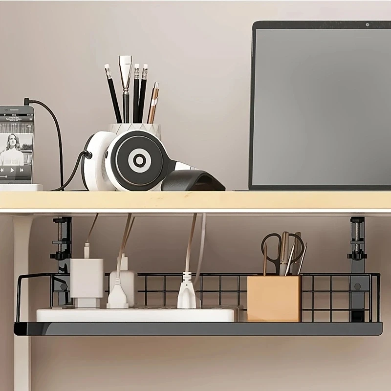 Cable Tray Under Desk - Organisateur de câbles sous le bureau