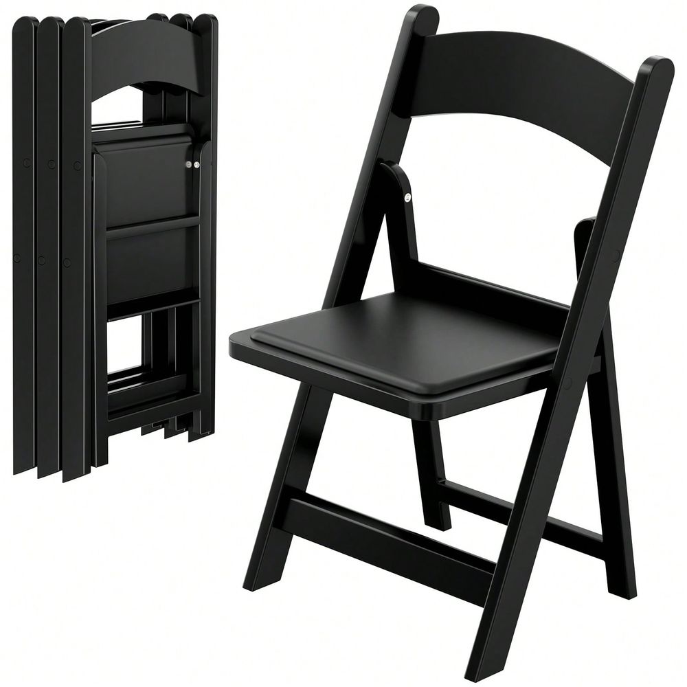 Visitor Chair Padded - 4 chaises pliantes en résine avec