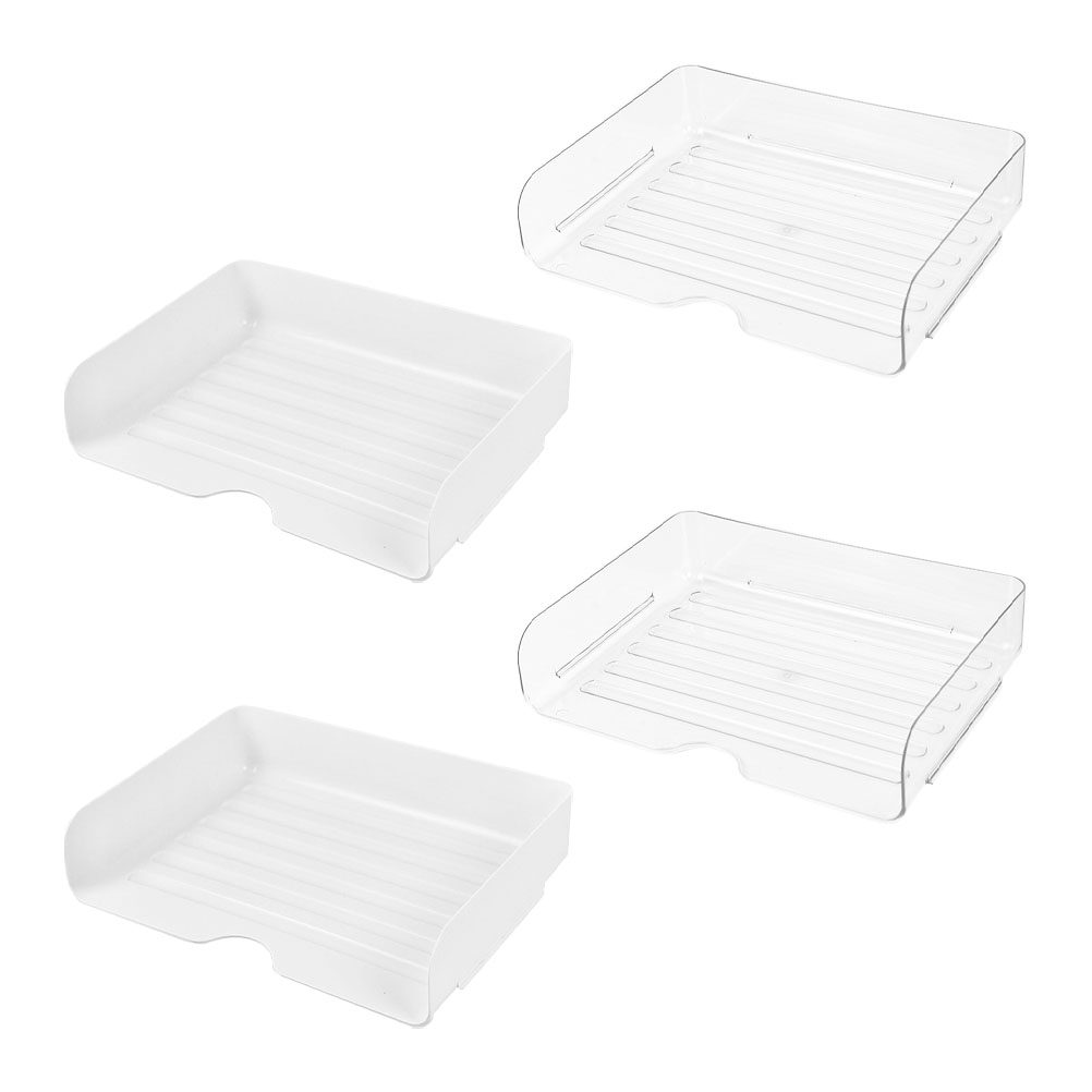 Desktop Filing Tray - Lot de 4 plateaux organisateurs de