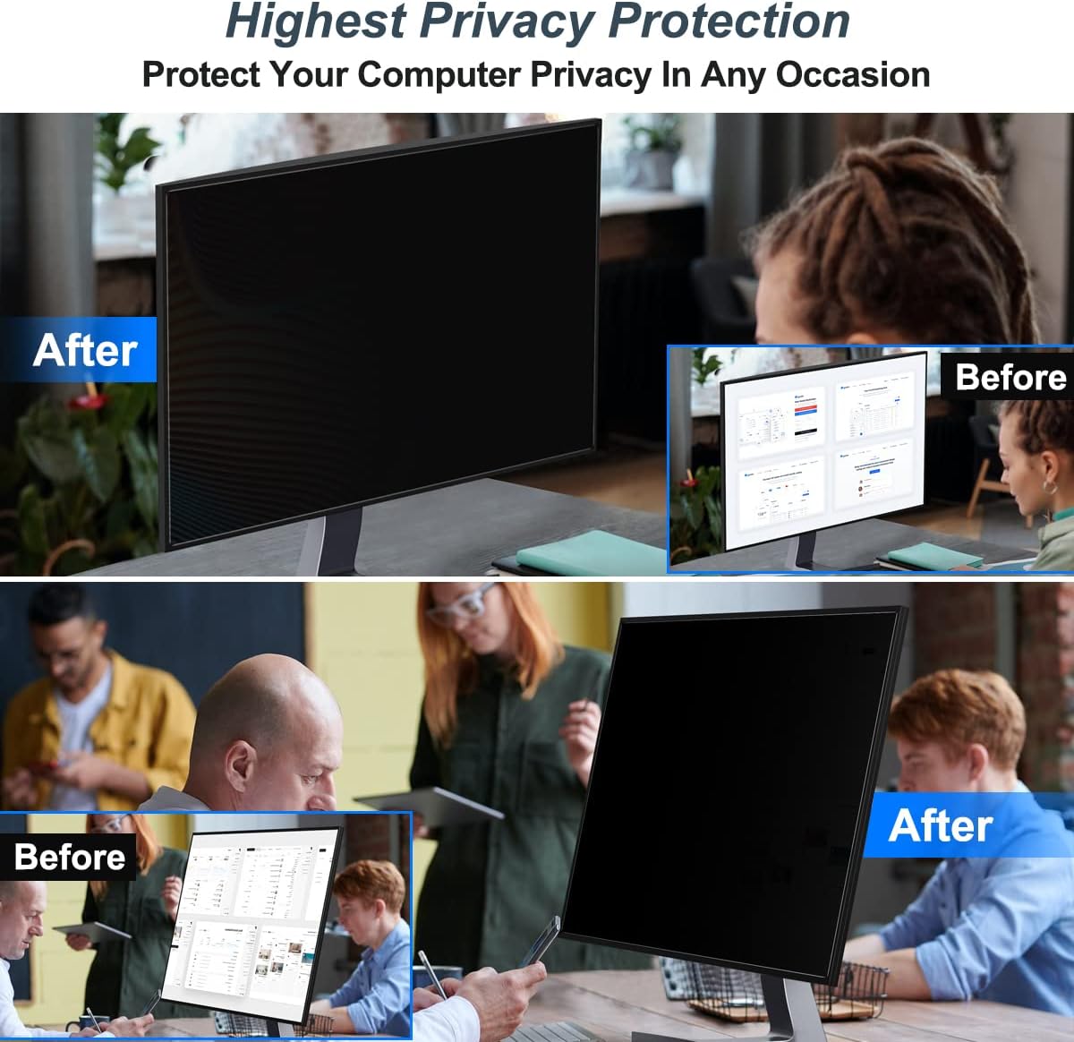 Filtre d'écran de confidential - Monitor Privacy Filter avis et prix