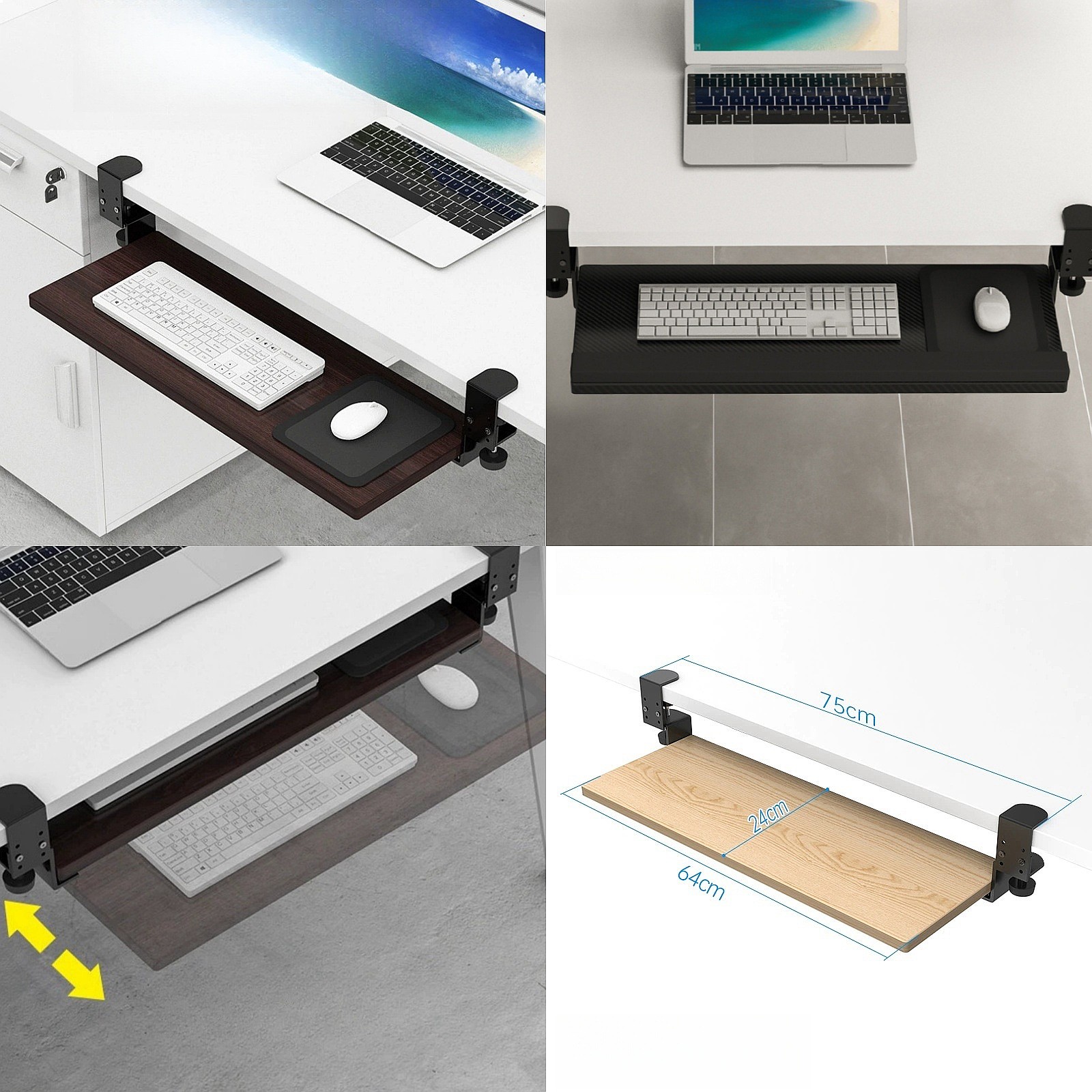 Support de clavier coulissant  - Keyboard Drawer Under avis et prix
