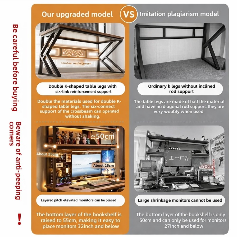 Bureau de jeu avec étagère et  - Office Furniture Loft avis et prix