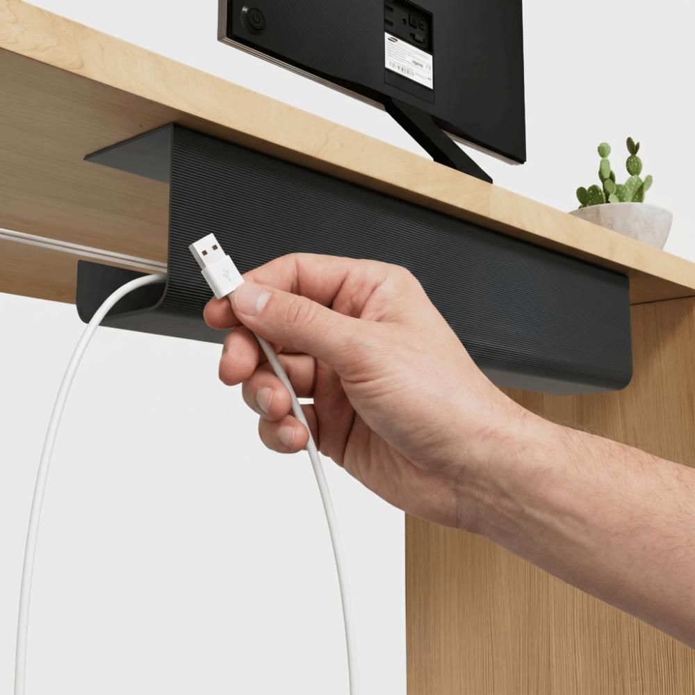 Bac de gestion des câbles sous - Cable Tray Under Desk avis et prix