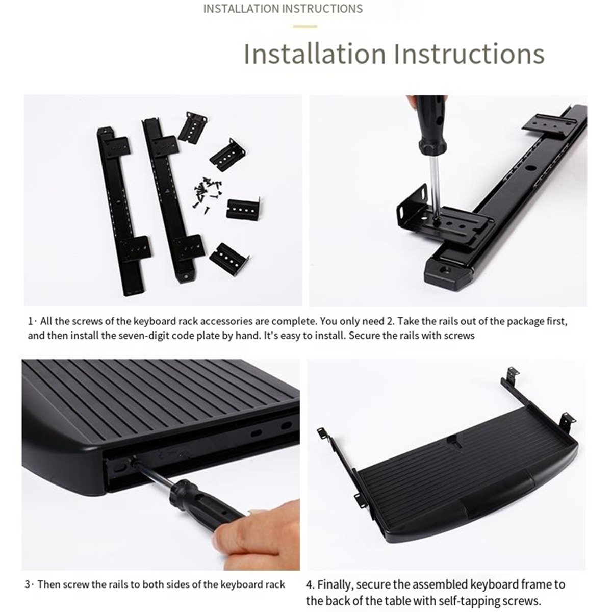 Tiroir de rangement pour clavi - Keyboard Drawer Under avis et prix